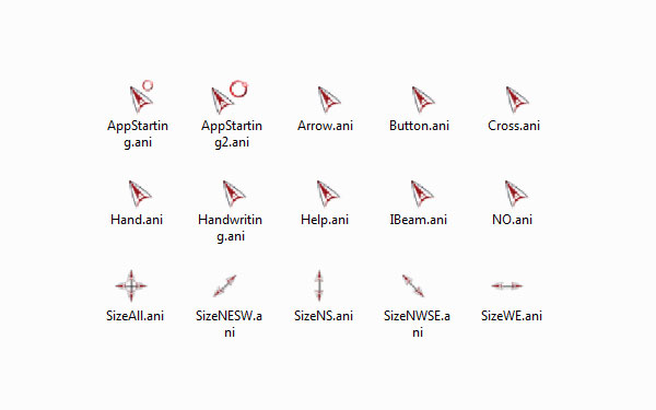 红灰光圈鼠标指针