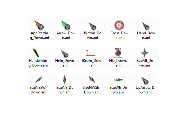 个性车轮鼠标指针