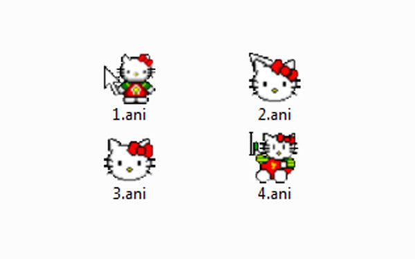 可爱hellokitty鼠标指针
