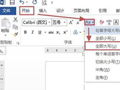 Word2013大小写字母转换的方法