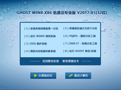 GHOST WIN8 X86 专业版 V2017.01(32位)