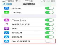 如何关闭iPhone手机的APP内购功能？