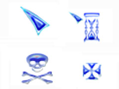水蓝沙漏鼠标指针