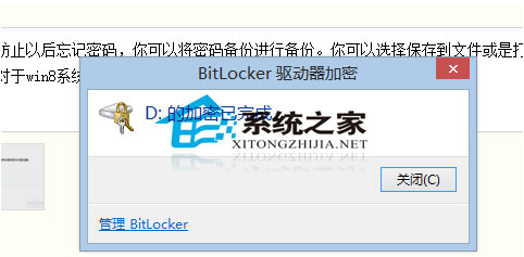Win8系统下如何利用Bitlocker为U盘加密