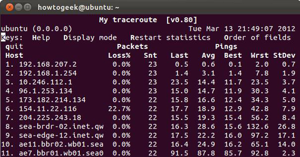  Linux下管理网络必备命令盘点