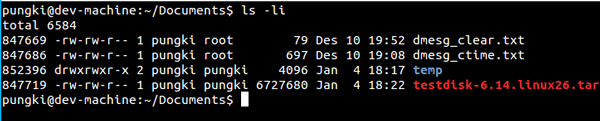  Linux ls命令操作实例汇总
