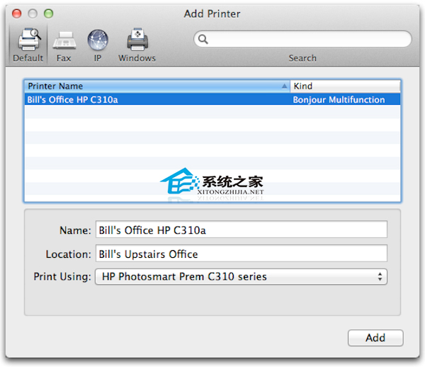Mac连接打印机的方法