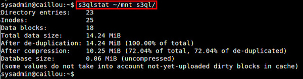  Linux使用S3QL创建加密文件系统的方法