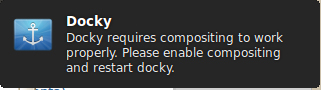  Lubuntu使用Docky时提示混合错误的解决方法