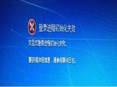 Win7开机后出现“登录初始化进程失败”怎么解决？