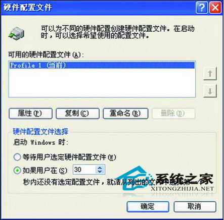 WindowsXP硬件配置文件的特殊用法