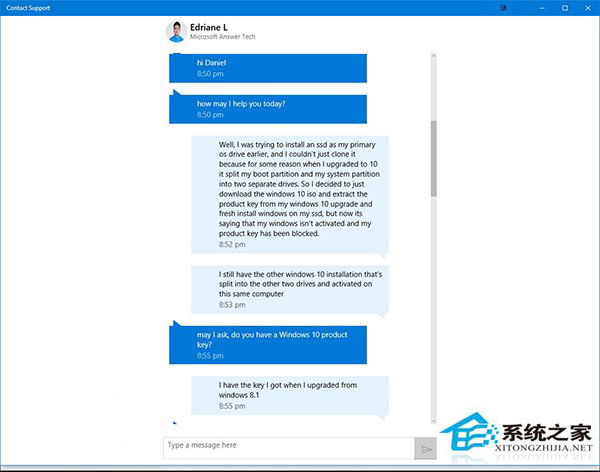用户使用第三方工具获取Win10免费密钥遭微软客服查封