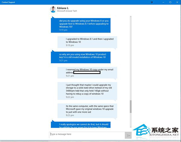 用户使用第三方工具获取Win10免费密钥遭微软客服查封