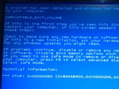 Win7系统蓝屏错误代码0x000000ed修复方案