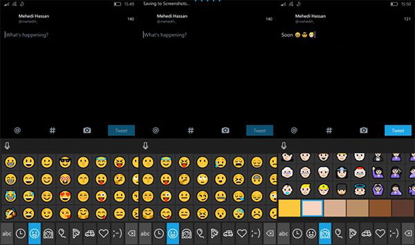 全新Emoji表情将被添加到Win10 Mobile移动版中