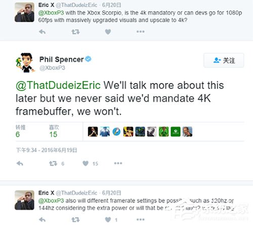 Xbox One天蝎座支持4K游戏 但并非强制