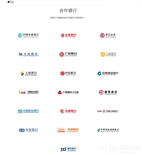 苹果Apple Pay19家银行集齐