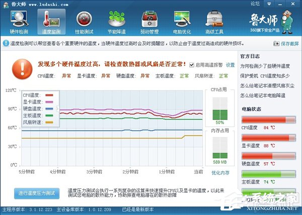 鲁大师温度检测准吗?