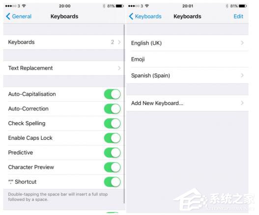 苹果iOS 10键盘输入支持多语种的文字输入 赶快学起来！
