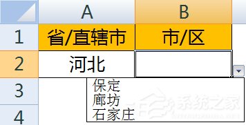 如何使用Excel做二级下拉菜单