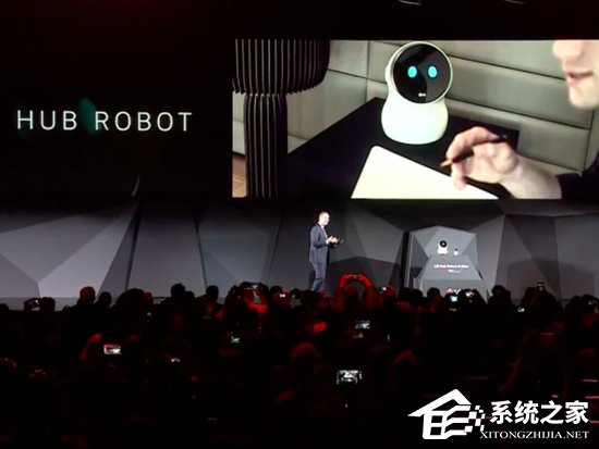 LG机器人管家Hub Robot亮相CES 2017