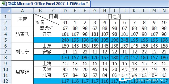 Excel表格中画斜线