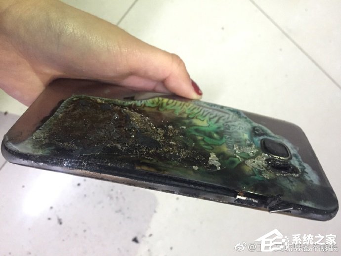三星S7突然起火爆炸：烧焦女大学生被褥