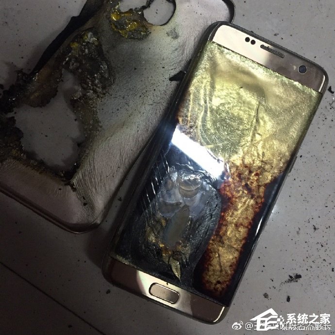 三星S7突然起火爆炸：烧焦女大学生被褥