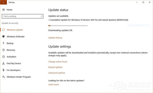 Win10一周年更新正式版14393.969（KB4015438）正式推送