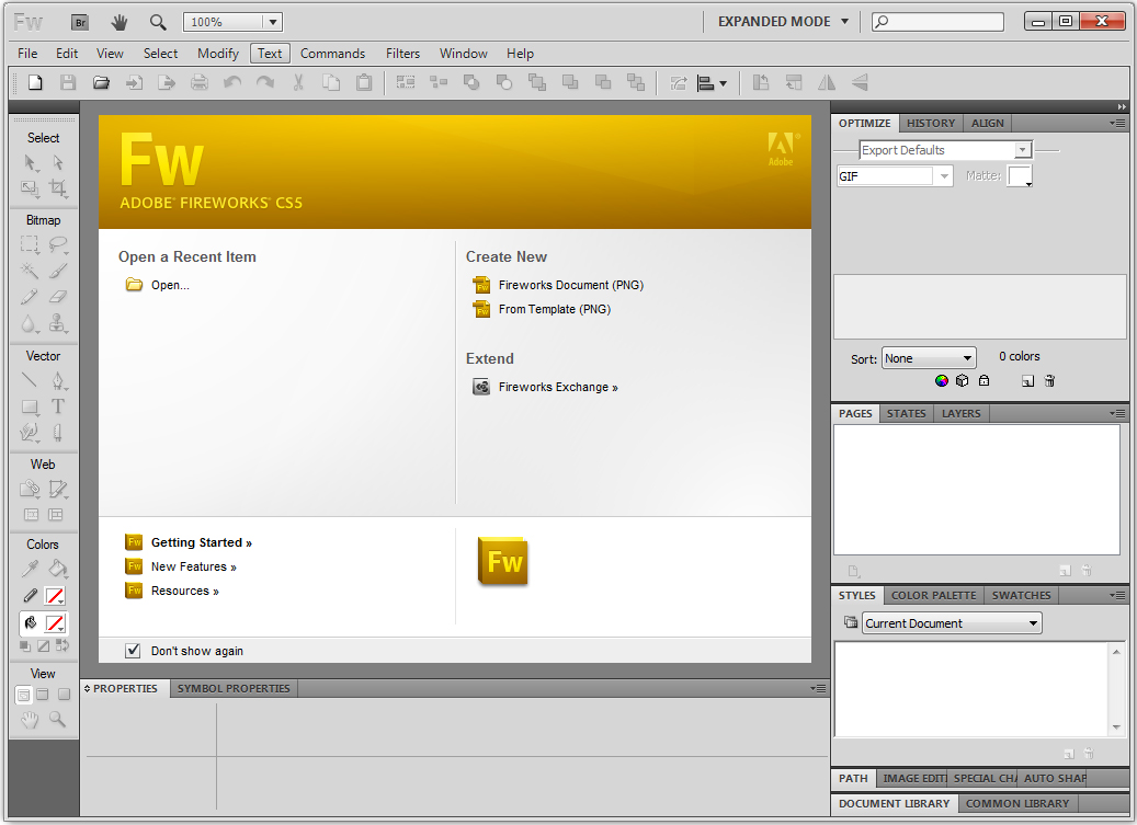 Adobe Fireworks CS5