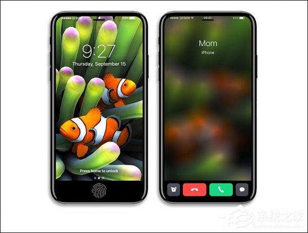 Home键真的没了？iPhone 8渲染图竟然都是全面屏