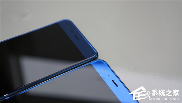 荣耀9魅海蓝VS小米6亮蓝色：真机各角度对比图赏