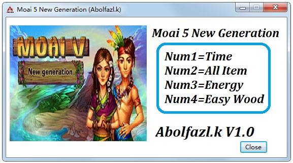 摩艾5新时代五项修改器 V1.0 绿色版