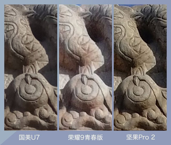 华为荣耀9青春版拍照怎么样？荣耀9青春版、坚果Pro2、国美U7拍照样张对比
