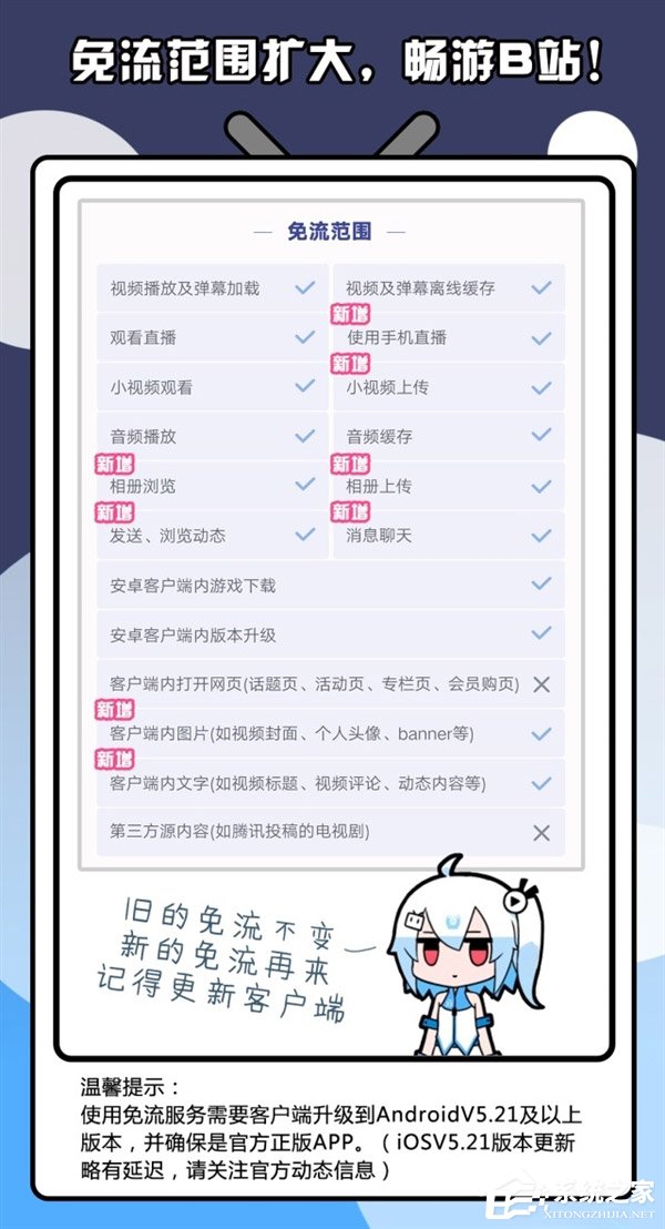 B站宣布将扩大专属免流卡的免流范围