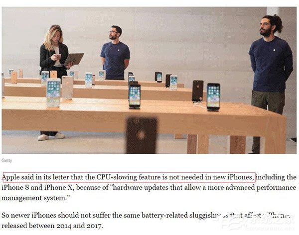 苹果：iPhone 8、iPhone X未受“降频门”影响