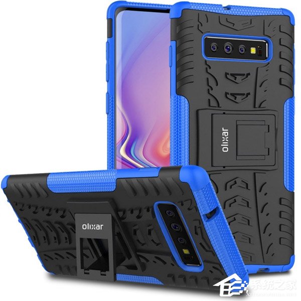 保护壳厂商Olixar放出三星Galaxy S10戴壳渲染图