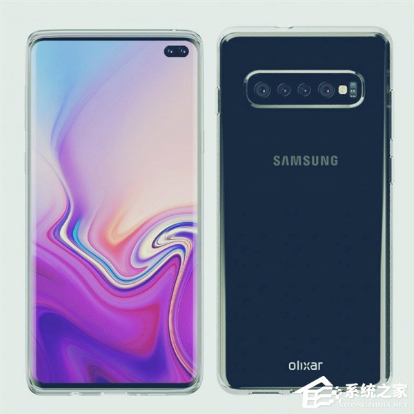 保护壳厂商Olixar放出三星Galaxy S10戴壳渲染图