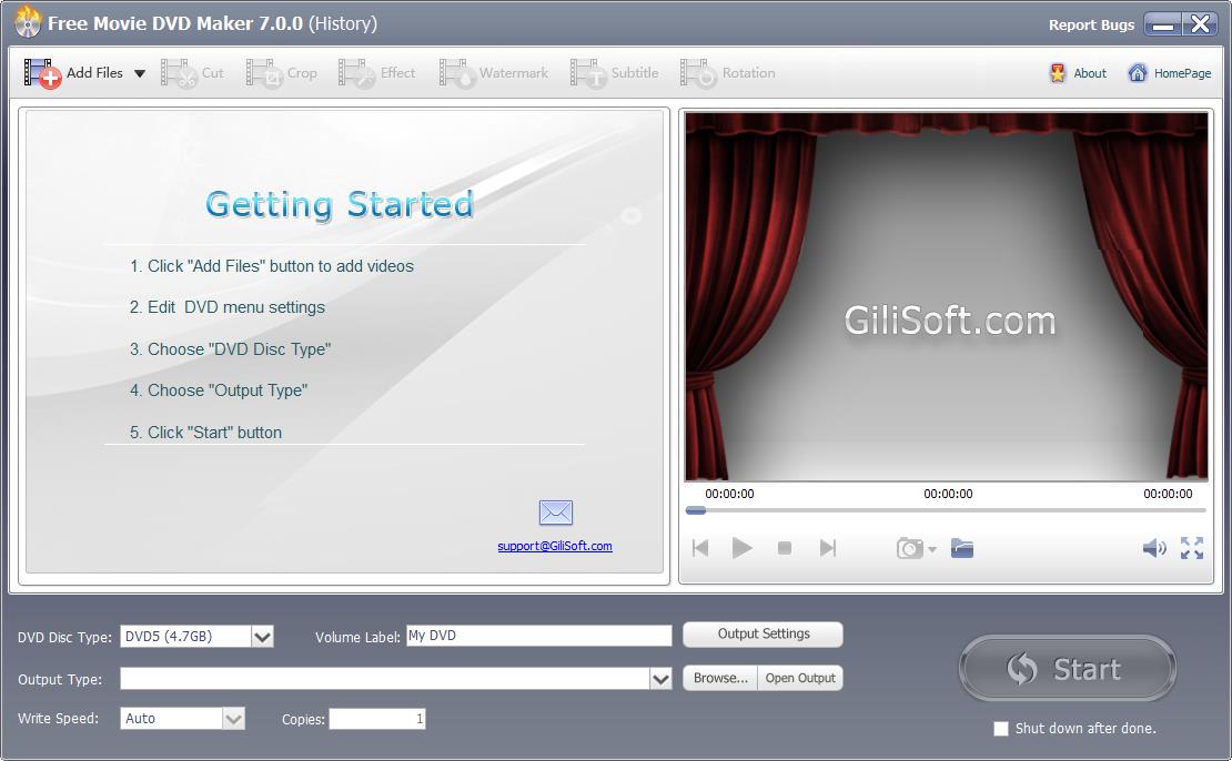 Free Movie DVD Maker