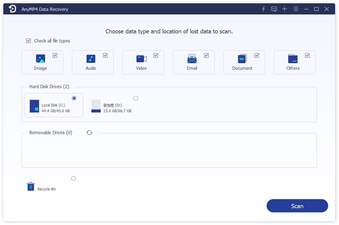 AnyMP4 Data Recovery