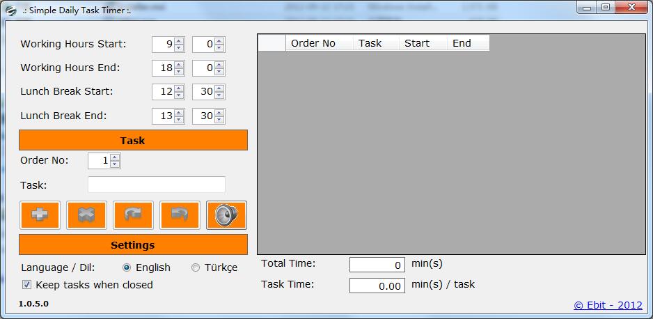 Simple Daily Task Timer