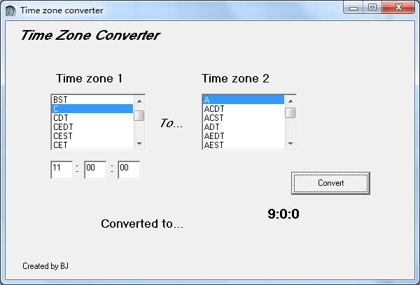 Time Zone Converter