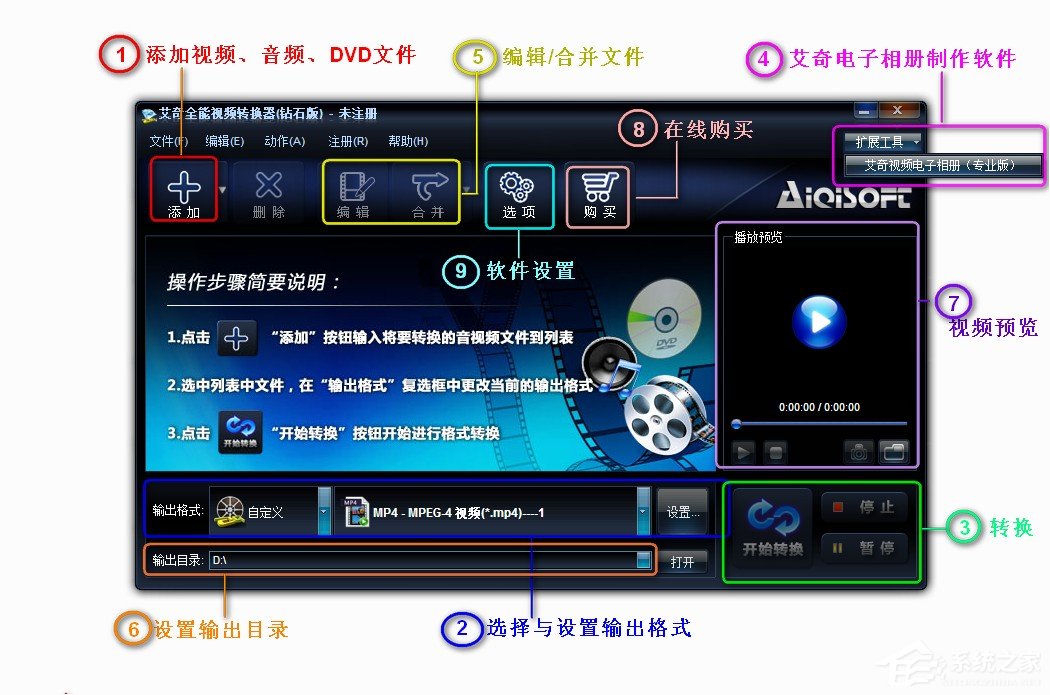 艾奇全能视频格式转换器