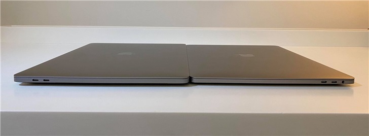 外媒放出16英寸/15英寸MacBook Pro对比