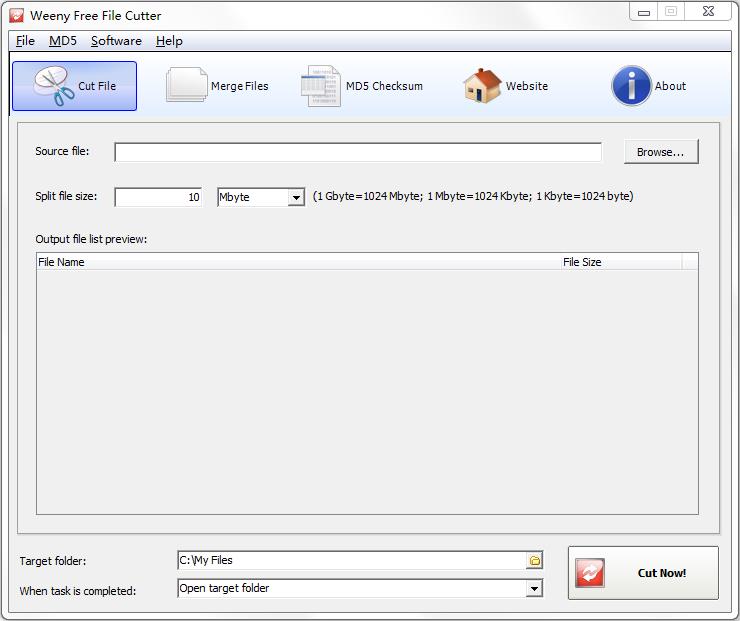 Weeny Free File Cutter
