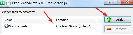 Free WebM to AVI Converter