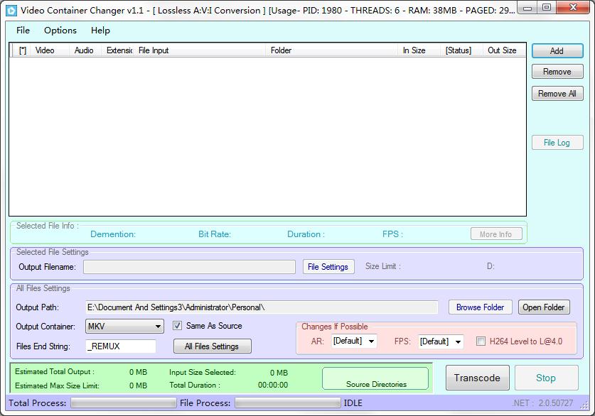 Video Container Changer
