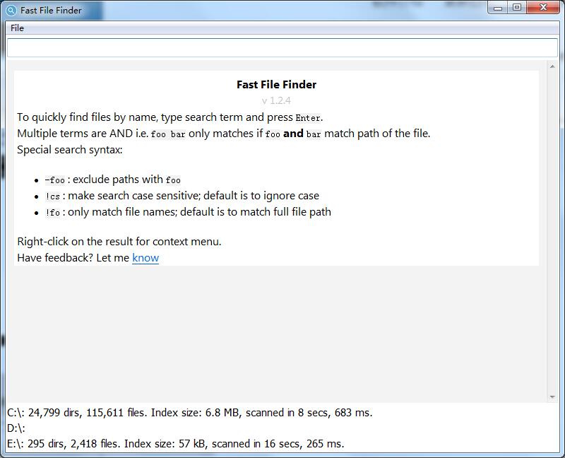 Fast File Finder