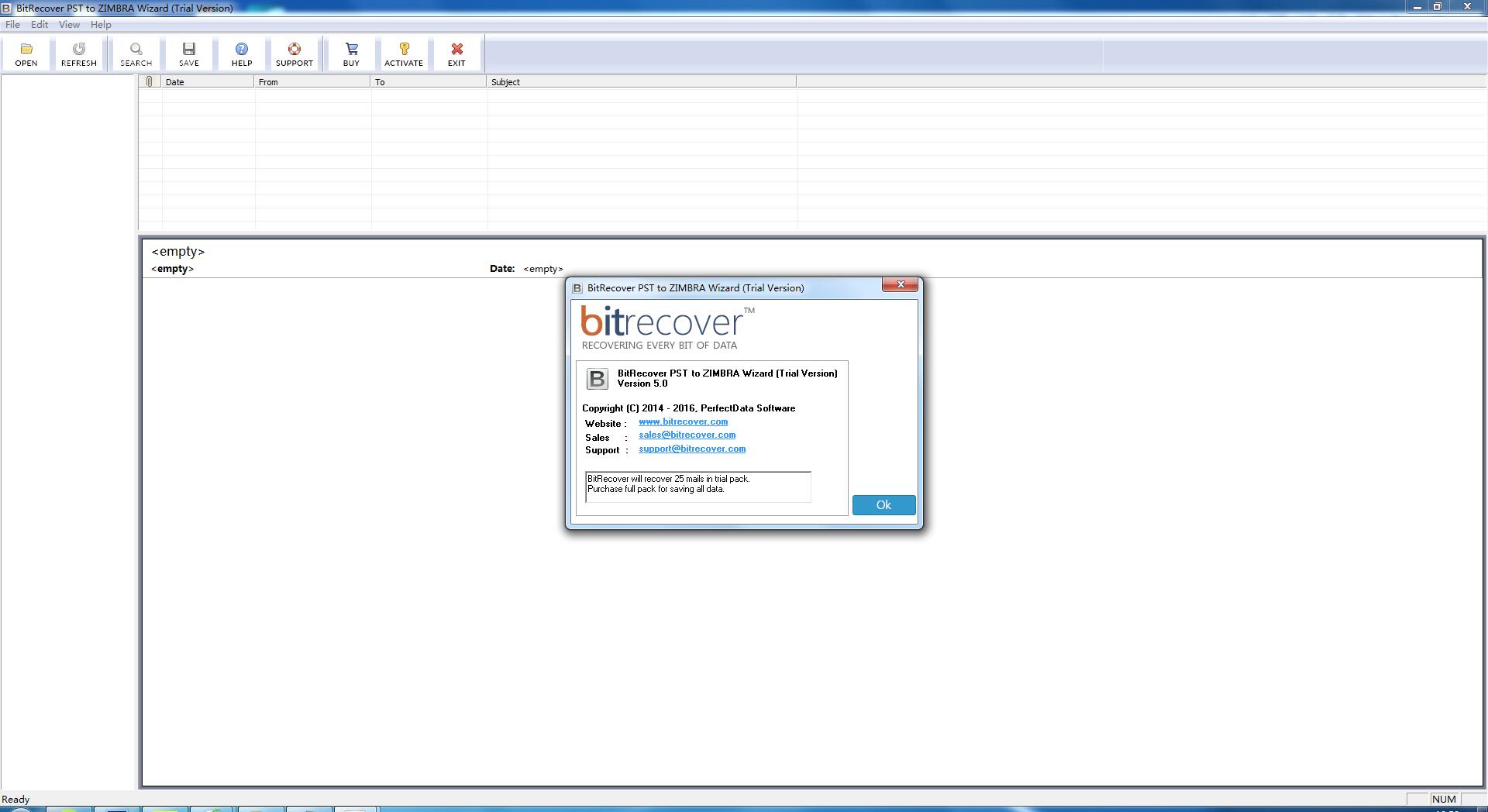 BitRecover PST to Zimbra Wizard