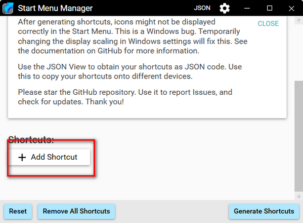 Start Menu Manager